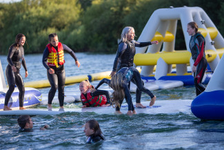 Wetsuits included Aqua Park