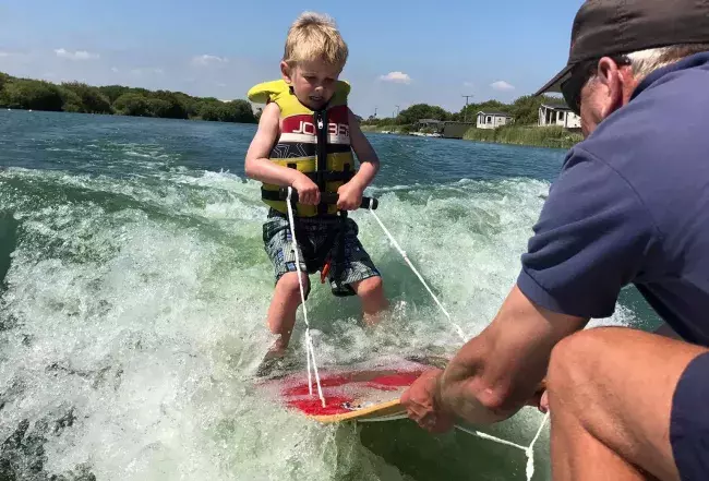 water ski lessons for kids at Action Watersports